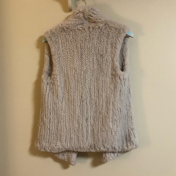 June Real Fur Vest Size S - Picture 4 of 5
